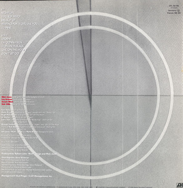 Foreigner - 4 | Atlantic (ATL 50 796) - 2 Foreigner - 4 | Atlantic (ATL 50 796) - 2