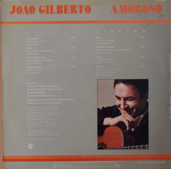 João Gilberto - Amoroso | Warner Bros. Records (LP-A-65-31) - 2 João Gilberto - Amoroso | Warner Bros. Records (LP-A-65-31) - 2