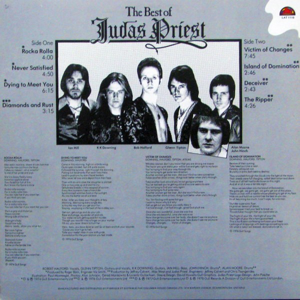 Judas Priest - The Best Of Judas Priest | Attic (LAT 1110) - 2