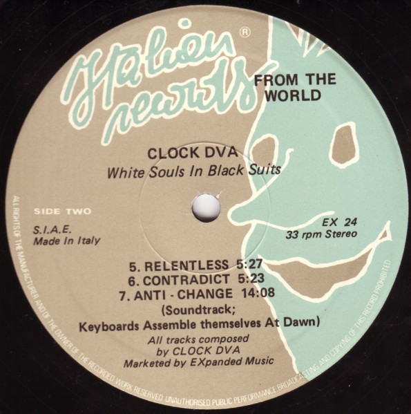 Clock DVA - White Souls In Black Suits | Italian Records (EX 24) - 4 Clock DVA - White Souls In Black Suits | Italian Records (EX 24) - 4