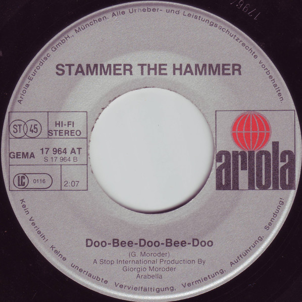 Stammer The Hammer - Mah-Ná-Mah-Ná | Ariola (17 964 AT) - 4