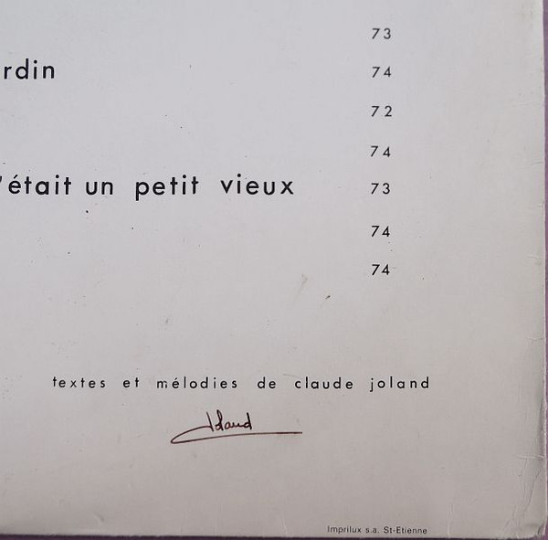 Claude Joland - Claude Joland | Le Kiosque d'Orphée (KO/76.0303) - 3 Claude Joland - Claude Joland | Le Kiosque d'Orphée (KO/76.0303) - 3