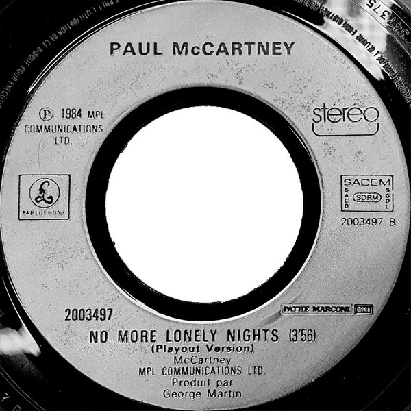 Paul McCartney - No More Lonely Nights | Parlophone (2003497) - 4