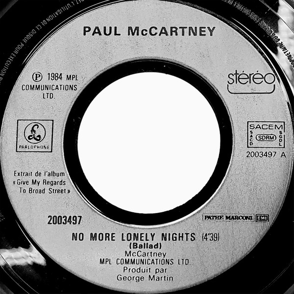 Paul McCartney - No More Lonely Nights | Parlophone (2003497) - 3