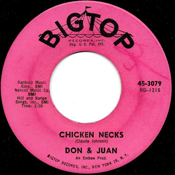 Don & Juan - What's Your Name / Chicken Necks | Bigtop (45-3079) - 2