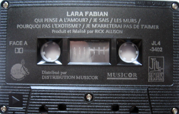 Lara Fabian - Lara Fabian [Cassette] | Jill Records (JL4-3402) - 3