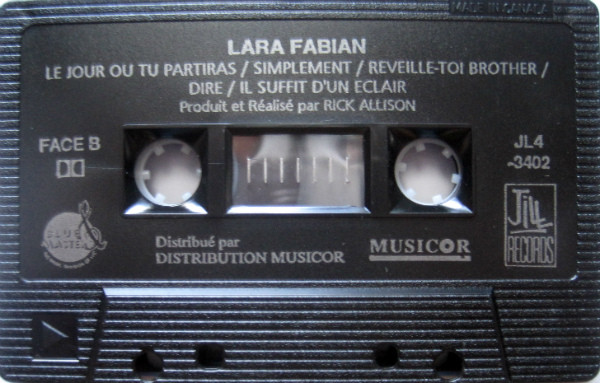 Lara Fabian - Lara Fabian [Cassette] | Jill Records (JL4-3402) - 4