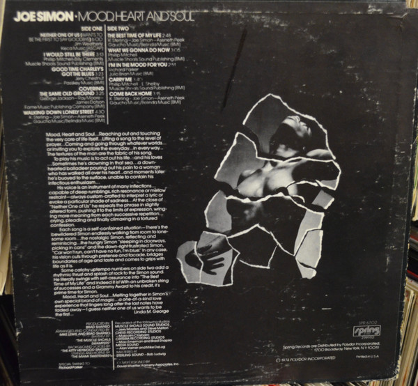 Joe Simon - Mood, Heart And Soul | Spring Records (SPR 6702) - 2 Joe Simon - Mood, Heart And Soul | Spring Records (SPR 6702) - 2
