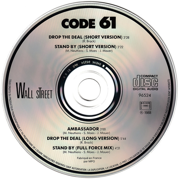 Code 61 - Drop The Deal / Stand By | Wall Street Music (96524) - 4