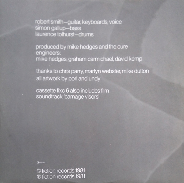 The Cure - Faith | Fiction Records (2383 605) - 4