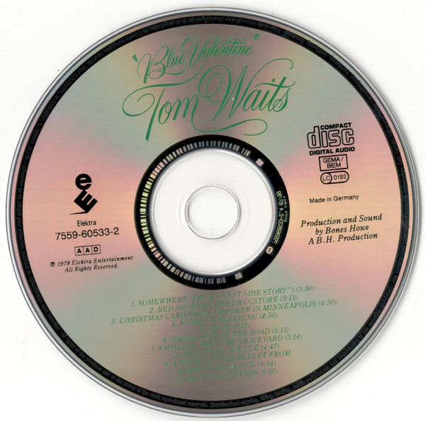 Tom Waits - Blue Valentine | Elektra (7559-60533-2) - 3