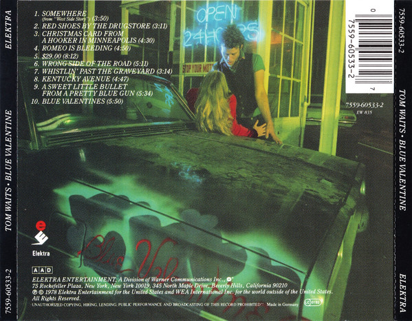 Tom Waits - Blue Valentine | Elektra (7559-60533-2) - 2