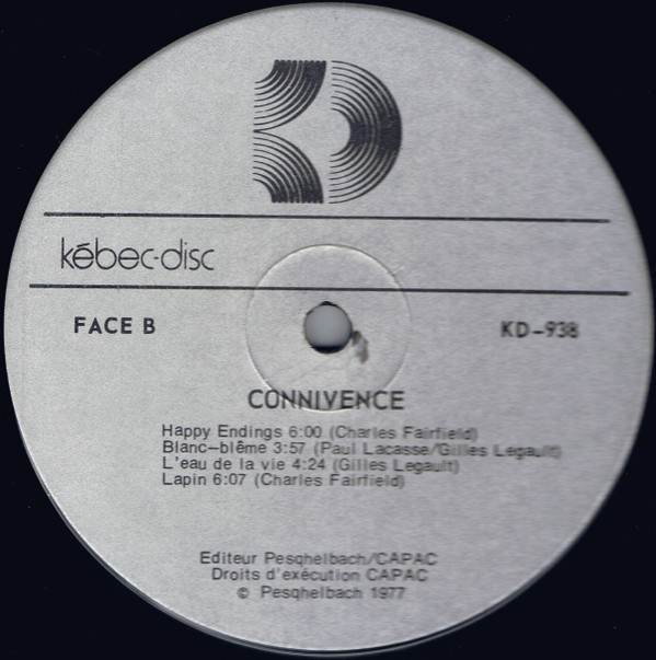 Connivence - Connivence [Vinyl] | Kébec-Disc (KD-938) - 3
