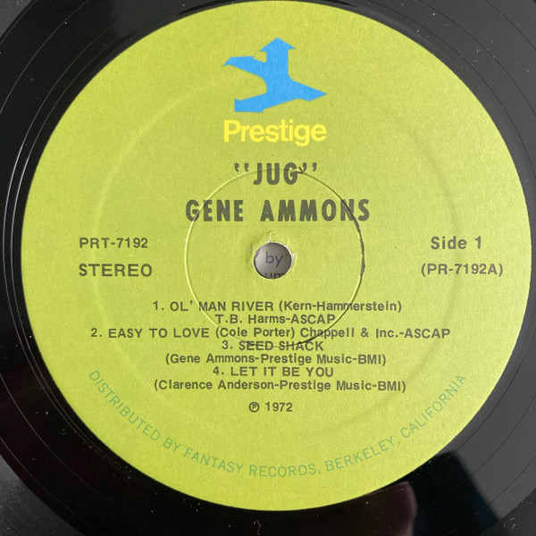 Gene Ammons - "Jug" [Vinyl] | Prestige (PR 7192) - 3