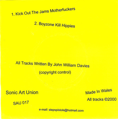 Steps Pistols - Never Mind The Boy Rock Here's The Steps Pistols (7") [Vinyl] | Sonic Art Union (SAU 017) - 2