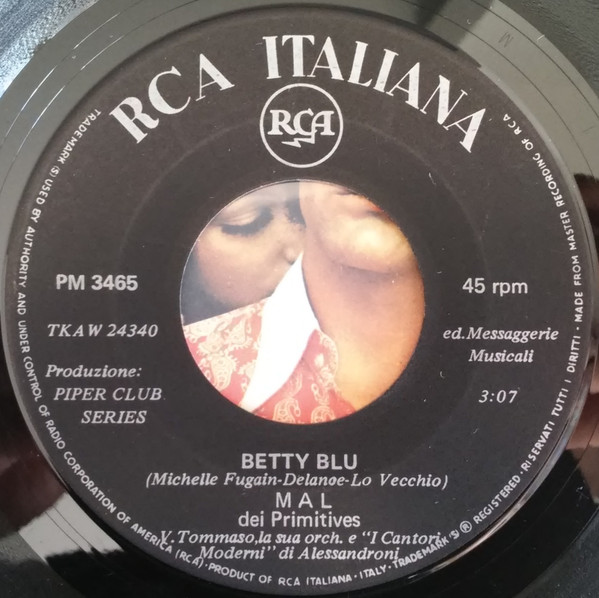 Mal - Betty Blu | RCA Italiana (PM 3465) - 4
