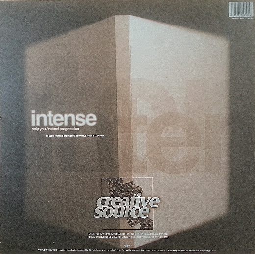 Intense - Only You / Natural Progression | Creative Source (CRSE 009) - 3