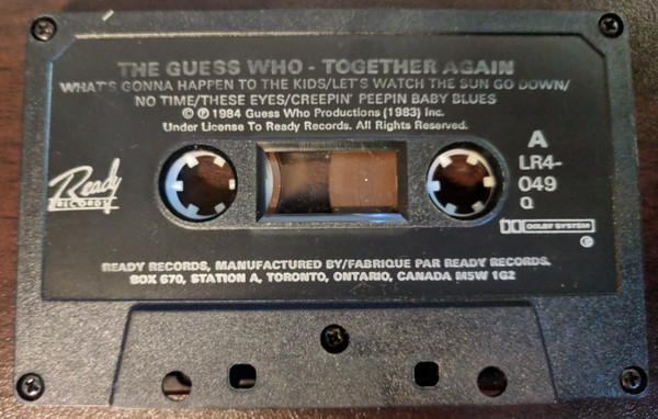 The Guess Who - Together Again [Cassette] | Ready Records (LR4 049) - 4