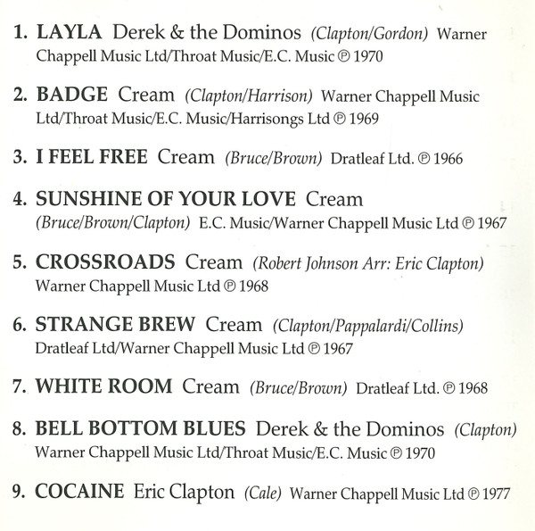 Eric Clapton - The Cream Of Clapton | Polydor (521 881-2) - 4
