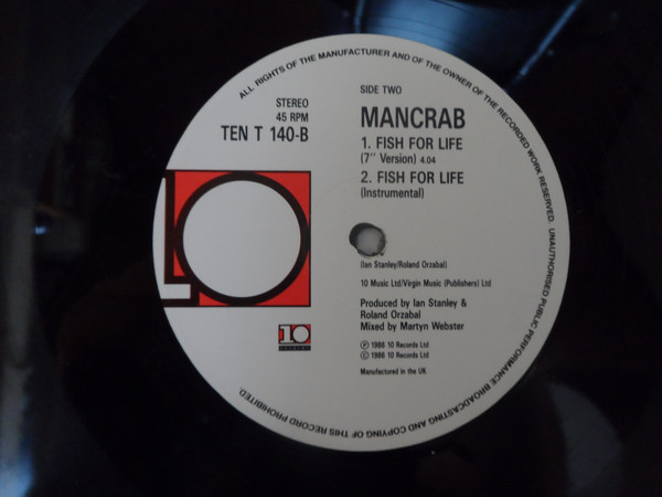 Mancrab - Fish For Life | 10 Records (TENT 140) - 4 Mancrab - Fish For Life | 10 Records (TENT 140) - 4