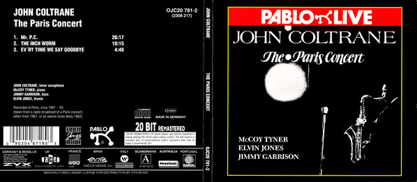 John Coltrane - The Paris Concert | Original Jazz Classics (OJC20 781-2) - 2 John Coltrane - The Paris Concert | Original Jazz Classics (OJC20 781-2) - 2