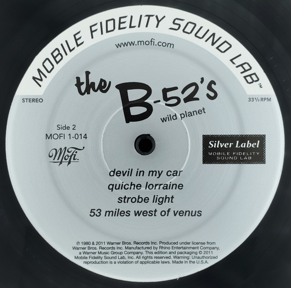The B-52's - Wild Planet | Mobile Fidelity Sound Lab (MOFI 1-014) - 4
