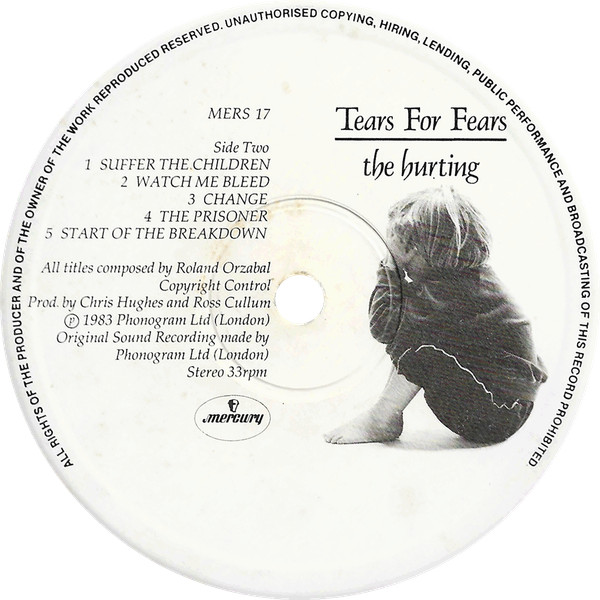 Tears For Fears - The Hurting | Mercury (mers 17) - 4 Tears For Fears - The Hurting | Mercury (mers 17) - 4