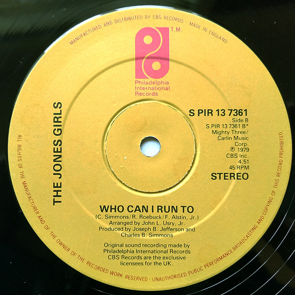 The Jones Girls - You Gonna Make Me Love Somebody Else | Philadelphia International Records (S PIR 13 7361) - 2 The Jones Girls - You Gonna Make Me Love Somebody Else | Philadelphia International Records (S PIR 13 7361) - 2