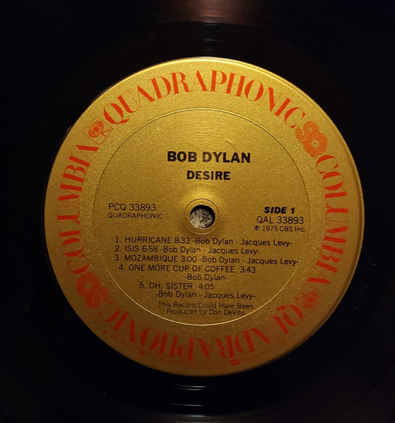 Bob Dylan - Desire | Columbia (PCQ 33893) - 3