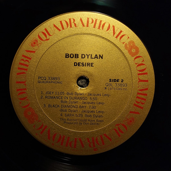 Bob Dylan - Desire | Columbia (PCQ 33893) - 4