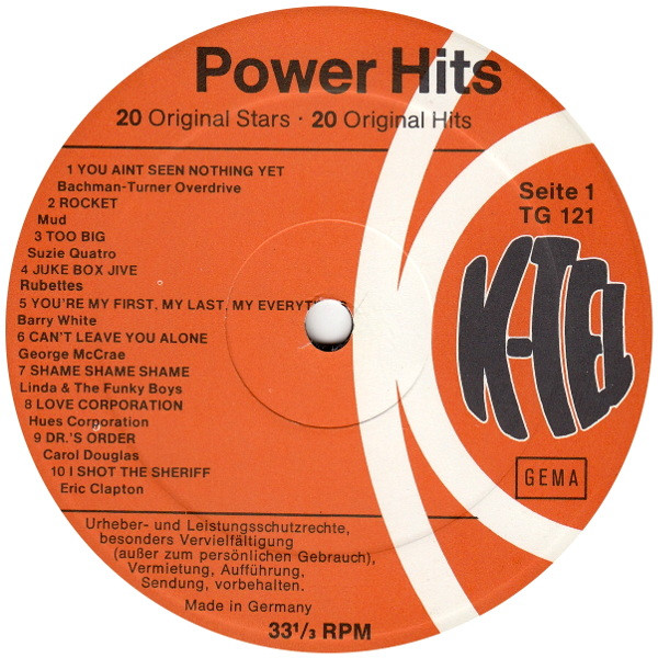 Various - Power Hits | K-Tel (TG 121) - 3