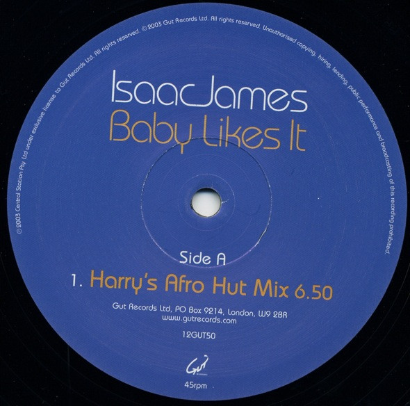 Isaac James - Baby Likes It | Gut Records (12GUT50) - 3