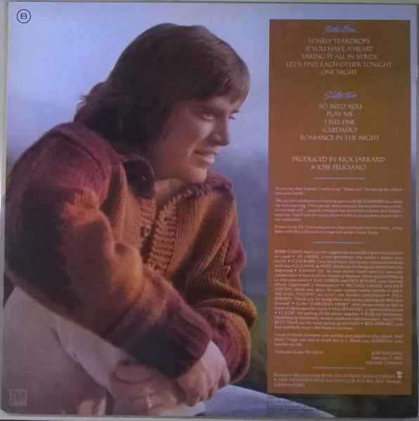 José Feliciano - Romance In The Night | Motown (SPLI-60066) - 2