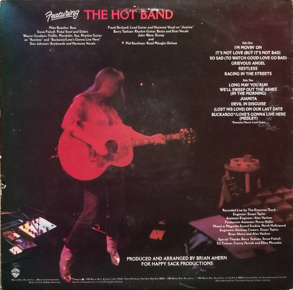 Emmylou Harris - Last Date | Warner Bros. Records (W1 23740) - 2 Emmylou Harris - Last Date | Warner Bros. Records (W1 23740) - 2