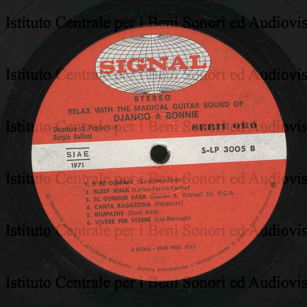 Django & Bonnie - Relax With The Magical Guitar Sounds Of Django & Bonnie | Signal (SLp 3005) - 2