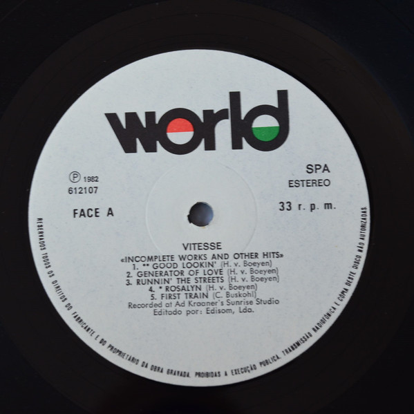 Vitesse - Incomplete Works And Other Hits (You Always Never Knew You Would Like To Know Already About With) | World (612107) - 3