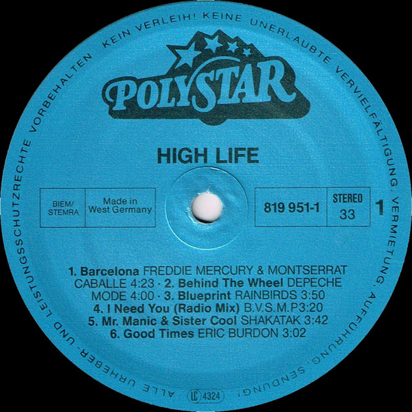 Various - High Life | Polystar (819 950-1) - 3 Various - High Life | Polystar (819 950-1) - 3