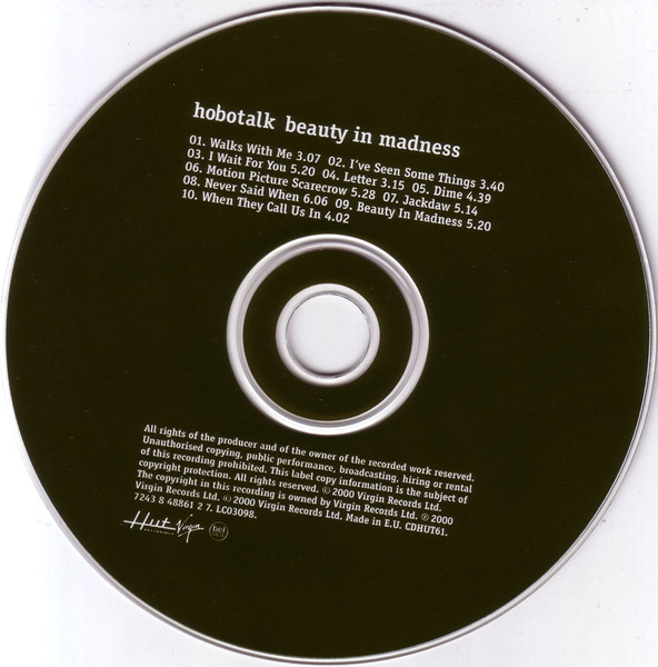 Hobotalk - Beauty In Madness | HUT Recordings (CDHUT61) - 3 Hobotalk - Beauty In Madness | HUT Recordings (CDHUT61) - 3