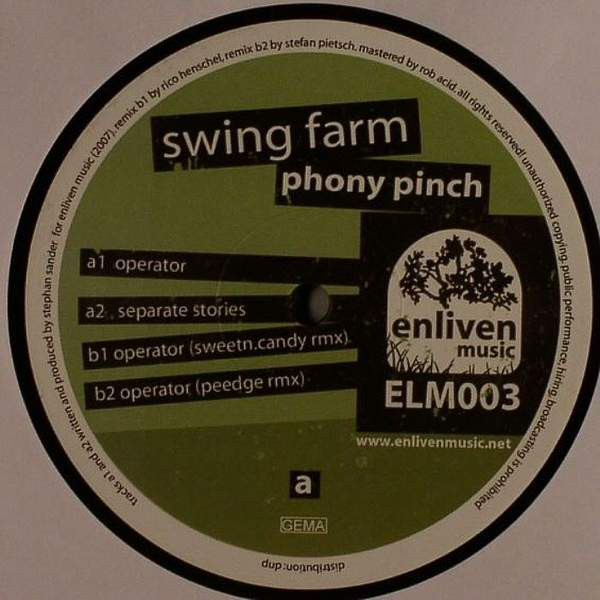 Phony Pinch - Swing Farm | Enliven Music (ELM 003) - 2 Phony Pinch - Swing Farm | Enliven Music (ELM 003) - 2