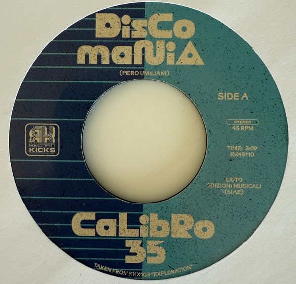 Calibro 35 - Discomania / Jazz Carnival | Record Kicks (RK45110)