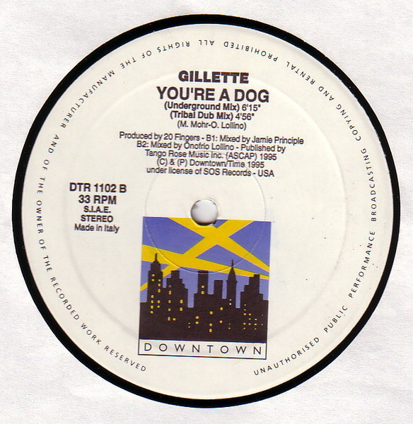 Gillette - You're A Dog | Downtown (DTR 1102)