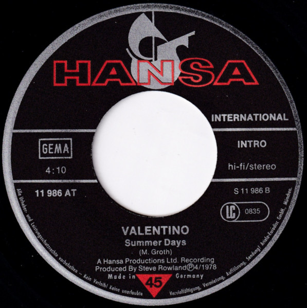 Valentino - Evening In Calais | Hansa International (11 986 AT) - 4