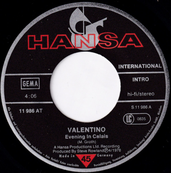 Valentino - Evening In Calais | Hansa International (11 986 AT) - 3