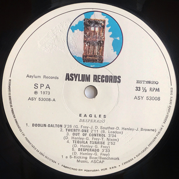 Eagles - Desperado | Asylum Records (ASY 53008) - 2