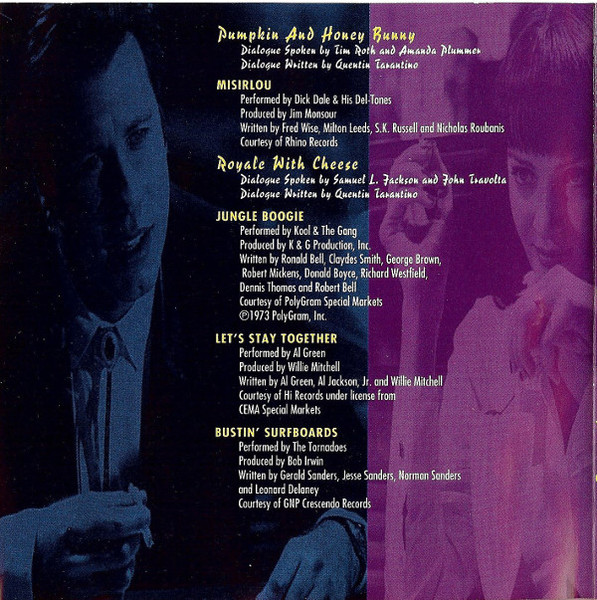Various - Pulp Fiction (Music From The Motion Picture) | MCA Records (MCD11103) - 4 Various - Pulp Fiction (Music From The Motion Picture) | MCA Records (MCD11103) - 4