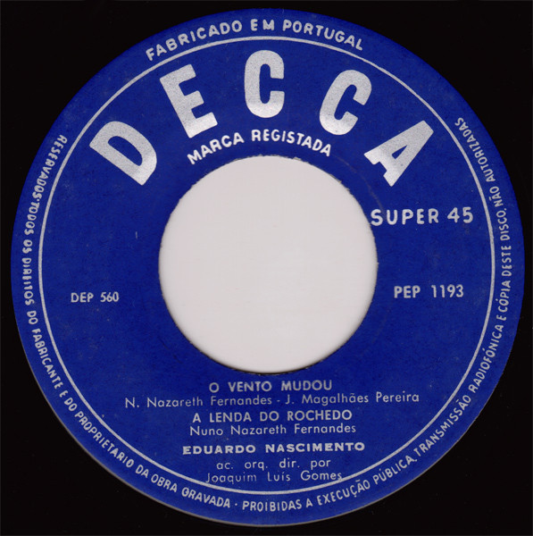 Eduardo Nascimento - O Vento Mudou | Decca (PEP 1193) - 3 Eduardo Nascimento - O Vento Mudou | Decca (PEP 1193) - 3