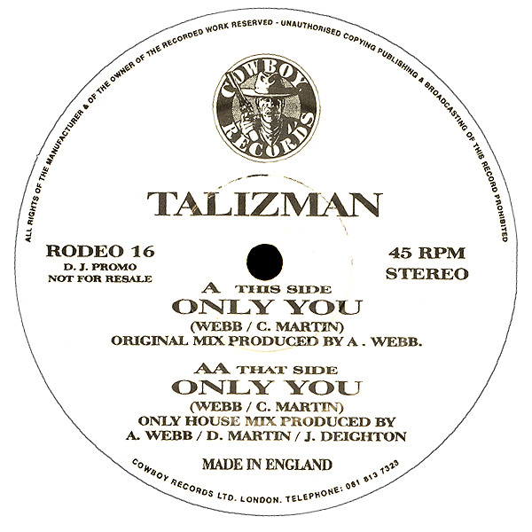 Talizman - Only You | Cowboy Records (RODEO 16) - 2 Talizman - Only You | Cowboy Records (RODEO 16) - 2