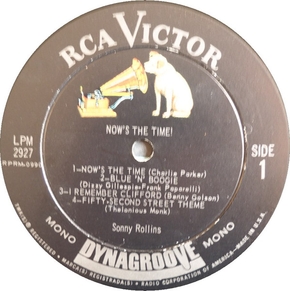 Sonny Rollins - Now's The Time! | RCA Victor (LPM-2927) - 3