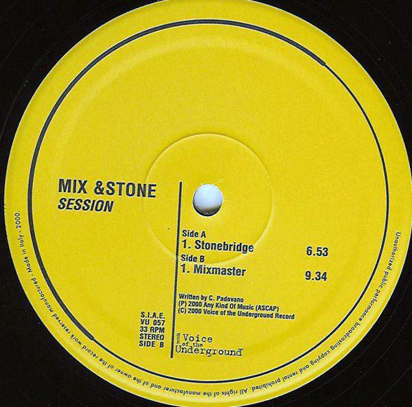Mix & Stone - Session | V.O.T.U. Records (Voice Of The Underground Records) (VU 057)