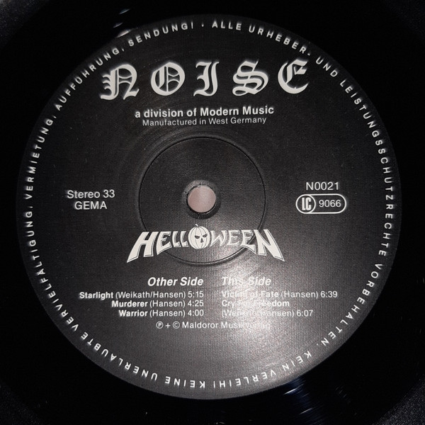 Helloween - Helloween | Noise (N 0021) - 4